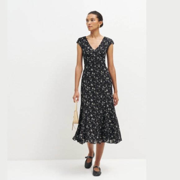 Reformation * Baden Dress * Black - Picture 2 of 10